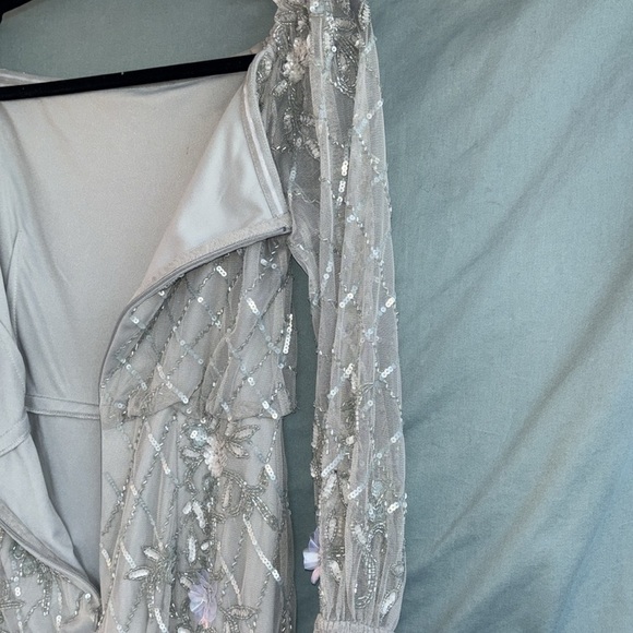 NWT Adrianna Papell Women's Beaded Off-The-Shoulder Dress Size 4 - Picture 7 of 9